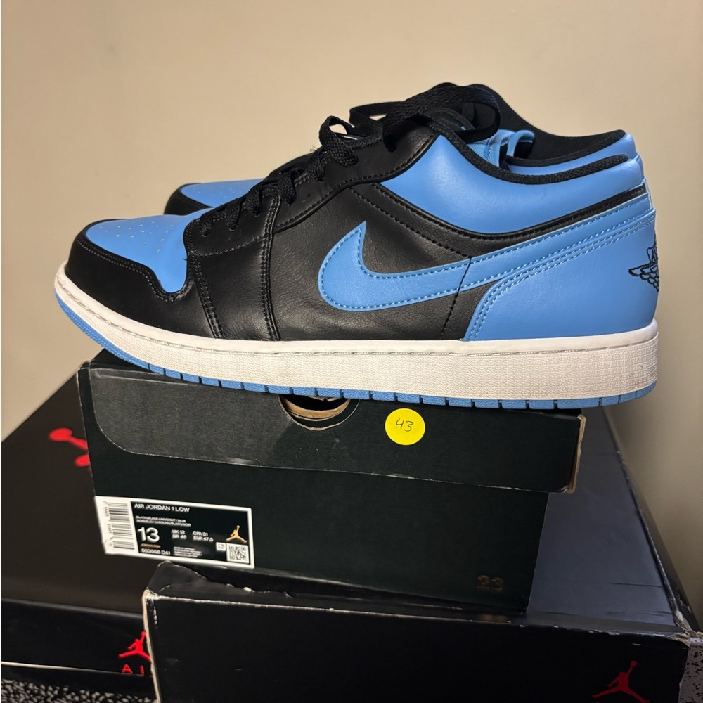 Nike Air Jordan Low - Black and Light Blue